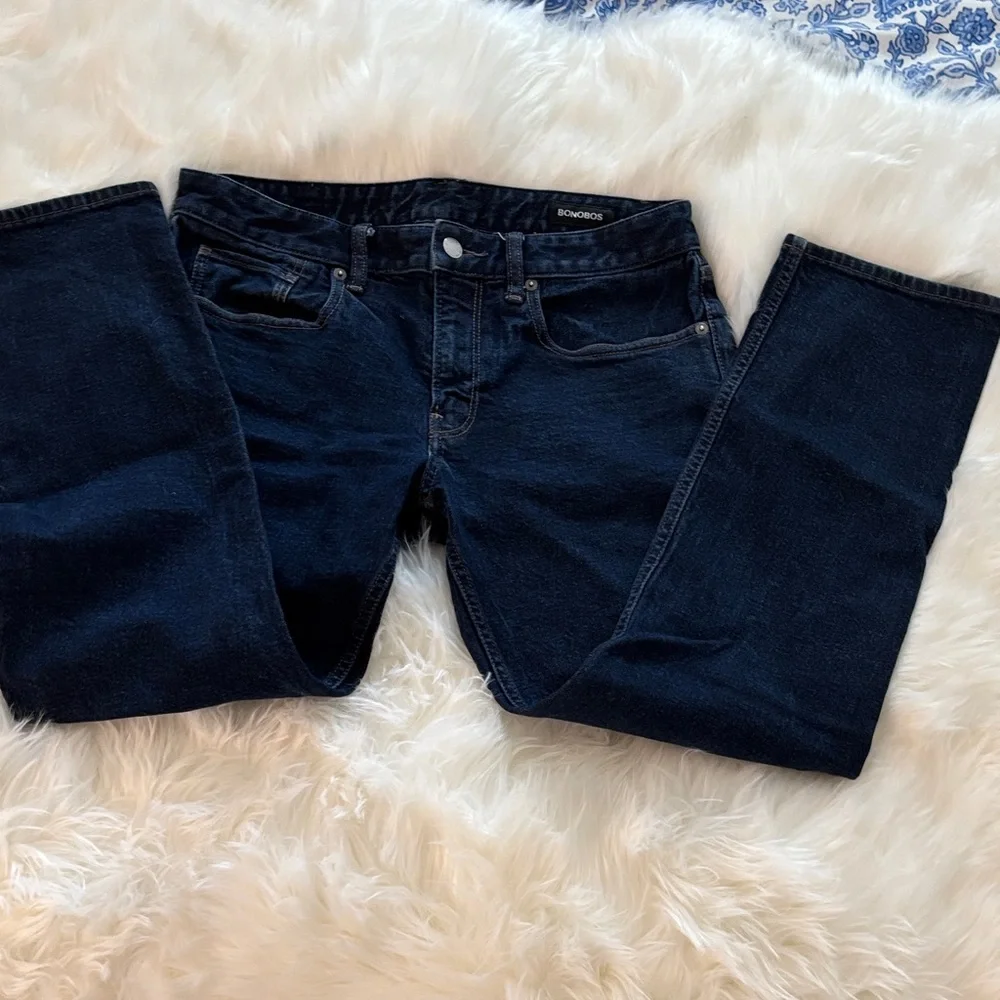 Bonobos Dark Blue Straight Jeans